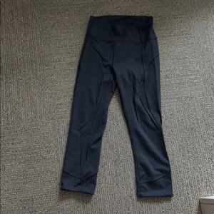 cropped lululemon grey leggings